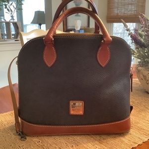 Dooney and Bourke Pebble Grain Zip Zip Satchel